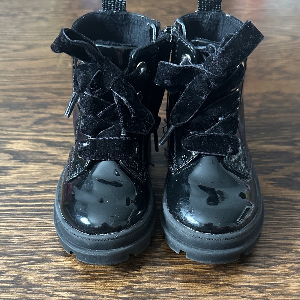 H&M Shiny Black Kids Boots